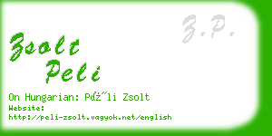 zsolt peli business card